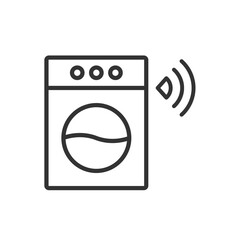 smart washing machine icon sign symbol
