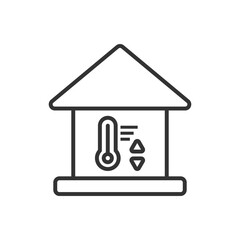 Control home temperature icon sign symbol vector