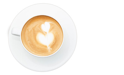 cup of coffee isolated on transparent background and PNG file