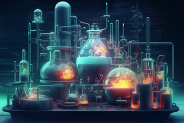 Fototapeta premium lights of fractal realms