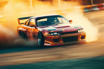 Fototapeta premium car on the road