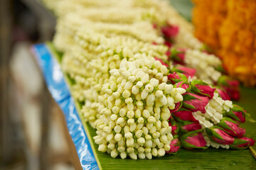 Southeast Asian traditional market, flower market