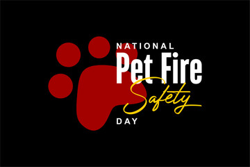 national pet fire safety day, background template Holiday concept