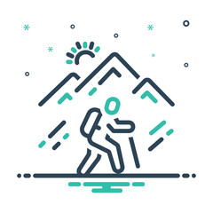 Mix icon for hiking
