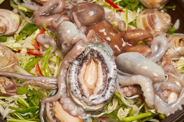 Octopus Soup,  Octopus and seafood soup