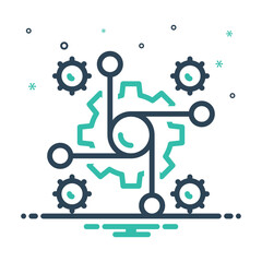 Fototapeta premium Mix icon for synthesis