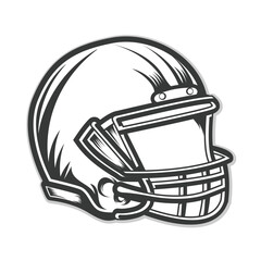 American football Lineman helmet vector