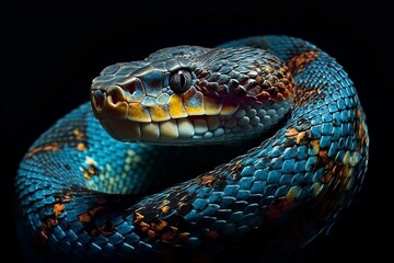 Fototapeta premium close up of a python. 