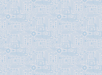 デジタルな模様のシームレスなパターン