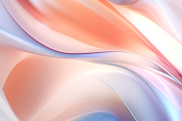 Smooth and Soft pastel rainbow Satin Silk Background. Generative AI.