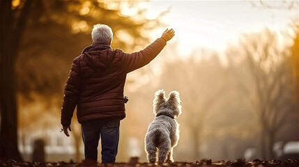 Connecting Love: Healthy Elderly with Pets