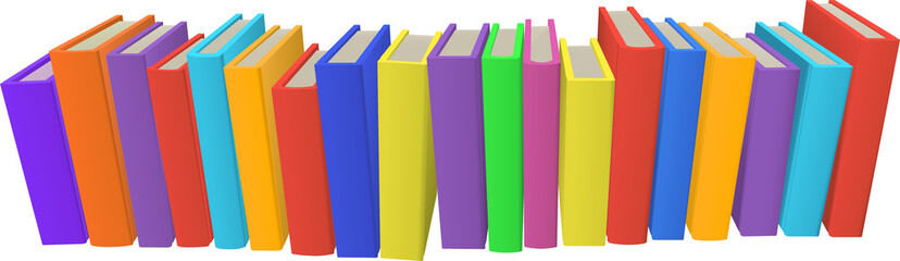 Row of Books Illustration