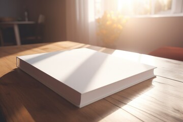 Blank book table. Generate Ai