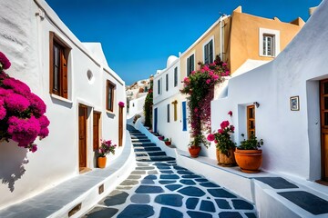 Santorini Greece travel photography - made with Generative AI tools