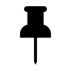 paper pin sign symbol vector glyph color icon