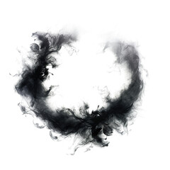 Fototapeta premium ring smoke isolated.
