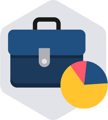 briefcase pie chart