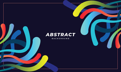 Abstract colorful shape background template copy space. Dynamic backdrop design for poster, banner, leaflet, landing page, brochure, or flyer.