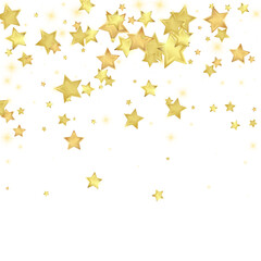 Fototapeta na wymiar Magic stars vector overlay. Gold stars scattered