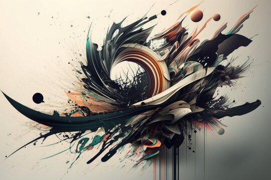 edgy and abstract image, showcasing the creativity of the artist, created with generative ai