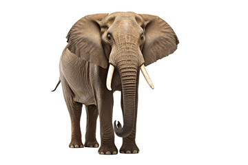 Fototapeta na wymiar elephant. Transparent background. generative AI