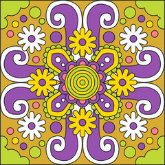 Fototapeta premium Illustration psychedelic background vector colorfull. Vector eps 10 