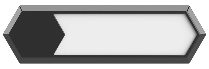 3D button. Empty button. 3D illustration.