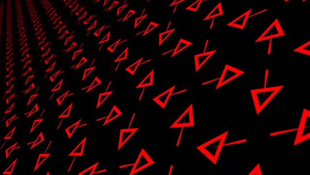 Abstract red triangle geometric shape background video animation Modern triangle design elements for banner, brochure, corporate, presentation, website, flyer vector 4K 2K HD