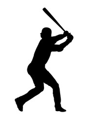 バッターのシルエット