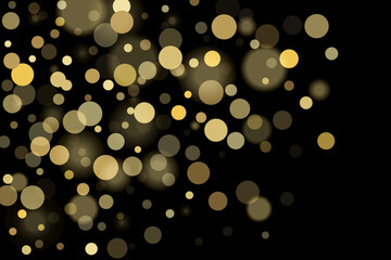 Gold glitter confetti, great design for any purpose. Party decor.