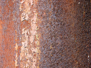 Texture and background of orange rust