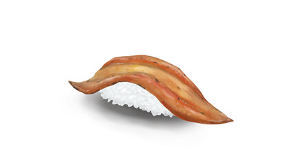 穴子の握り寿司　リアルイラスト