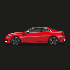 Obraz na płótnie Canvas red sports car