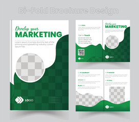 Business brochure template layout design,Corporate Bi Fold Brochure Template, Cover Page With Two Sides Presentation, 16 page corporate brochure editable template layout, minimal business brochure tem