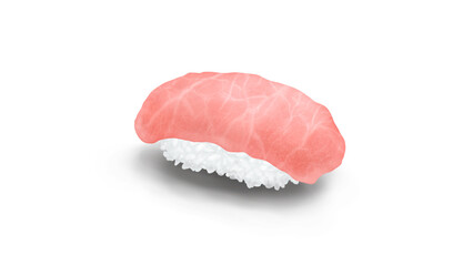 大トロの握り寿司　リアルイラスト