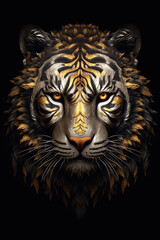 Luxurious tiger