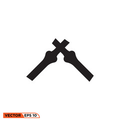 Icon vector graphic of bone