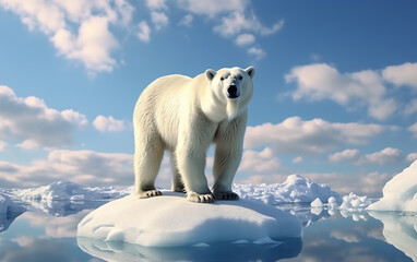Obraz na płótnie Canvas polar bear Generative AI