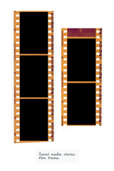 Obraz premium (35 mm.) film frame.With white space.film camera.
