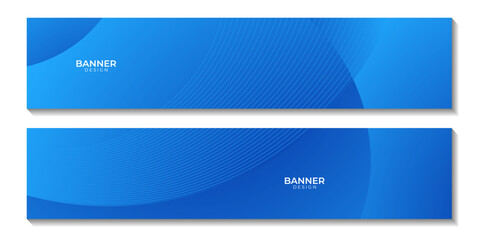 set of banners. abstract blue organic gradient background