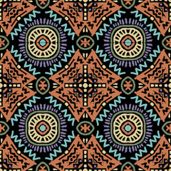 African ethnic seamless pattern abstract. African geometric pattern on geometric square