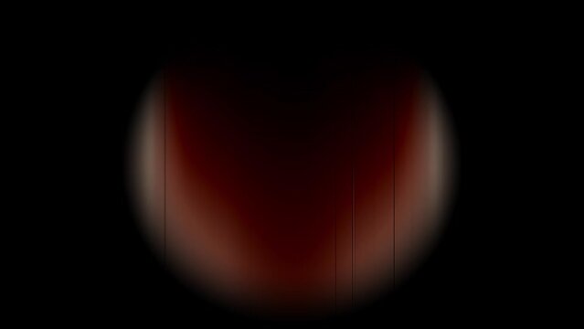 Looping animation through an old film camera lens with a dusty effect