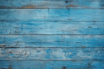 Natural Blue Wooden Plank Texture Background