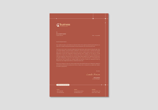 Modern Creative Letternhead Template