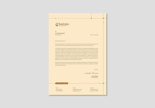Modern Creative Letterhead Template
