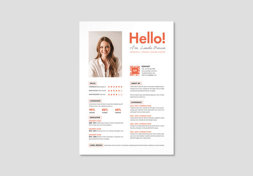 Modern CV Resume Layout
