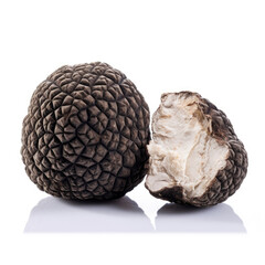 Obraz premium Edible Truffle on White Background