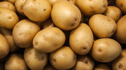 Pile of Unsorted Potatoes Backgroun