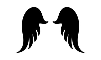 black wings vector logo
