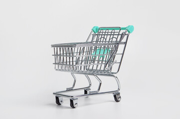 shopping cart on a light background